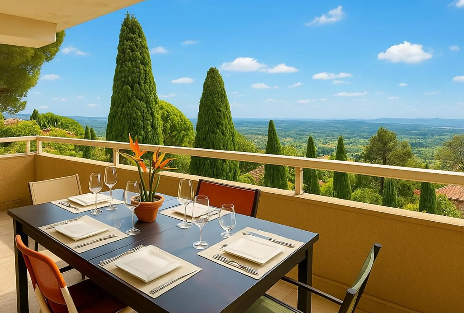 Nice 4 Bedroom Apartment With Sea View - Air Conditioning - Pool Grasse
